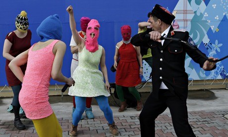 pussy riot attacked by cossacks in sochi russia